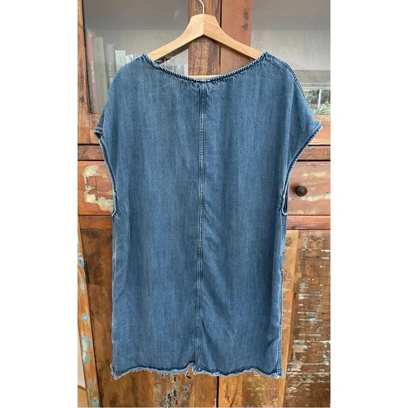 Perfect Lyocell Denim Shift Dress - Picture 5 of 6